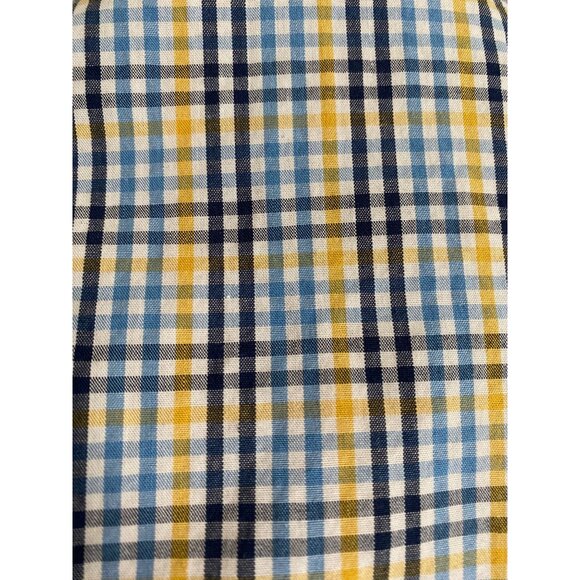 Resistol Rodeo Gear Men's Large Blue Plaid Button Down Short Sleeve Hat Logo - Picture 8 of 9